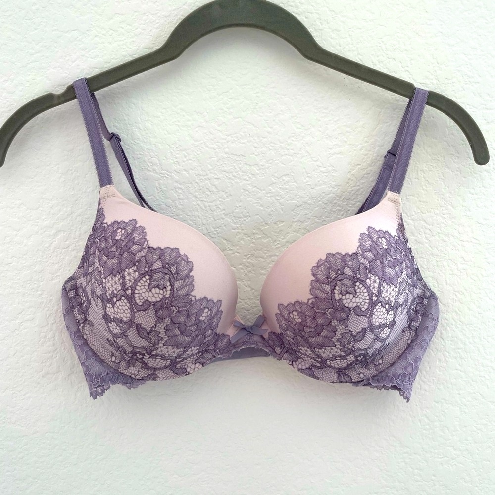 Victoria's Secret Dream Angel’s Push Up Purple Lace Bra